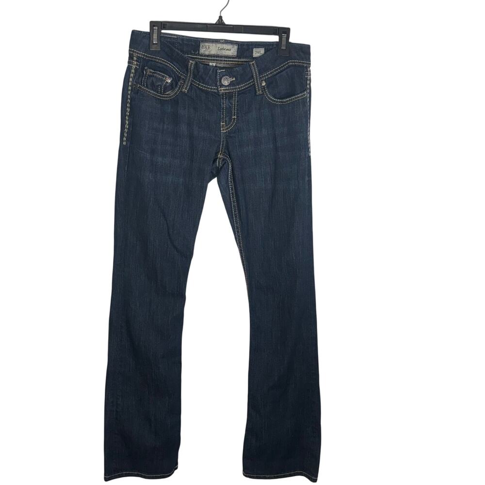BKE Sabrina Bootcut Jeans Womens 29L Dark Wash Stretch Denim Mid Rise